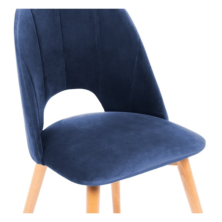 Esszimmerstuhl TINO 86x48 cm dunkelblau/Buche