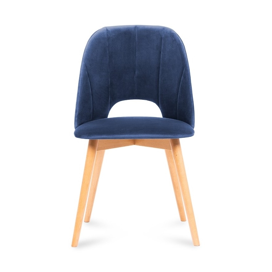 Esszimmerstuhl TINO 86x48 cm dunkelblau/Buche