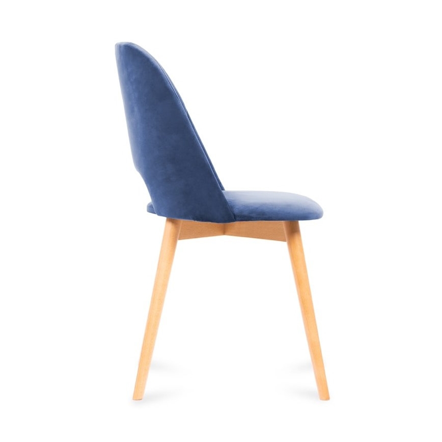 Esszimmerstuhl TINO 86x48 cm dunkelblau/Buche