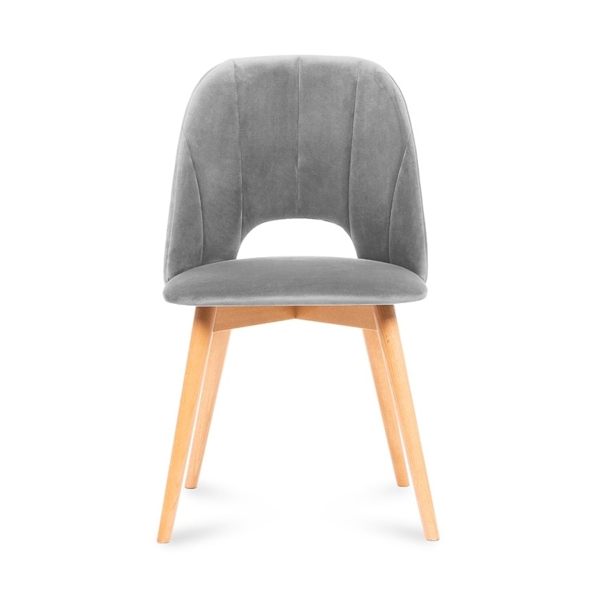 Esszimmerstuhl TINO 86x48 cm grau/Buche