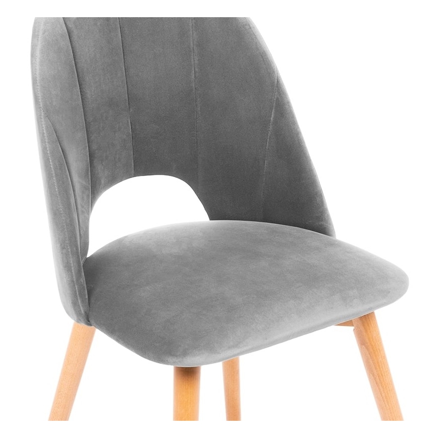 Esszimmerstuhl TINO 86x48 cm grau/Buche
