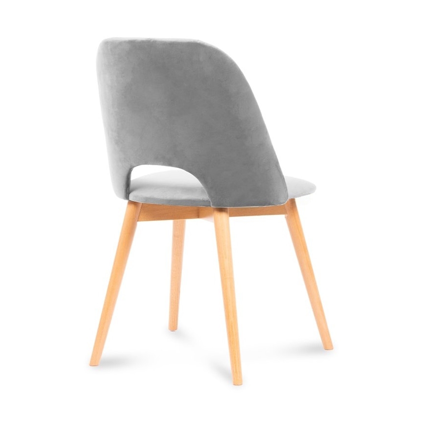 Esszimmerstuhl TINO 86x48 cm grau/Buche