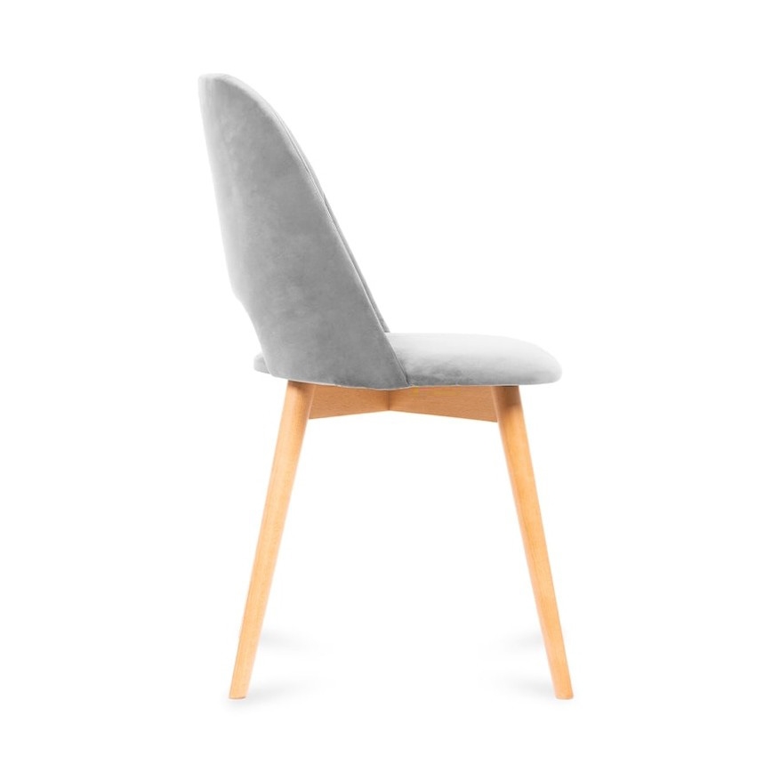 Esszimmerstuhl TINO 86x48 cm grau/Buche