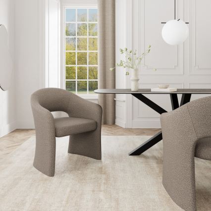 Esszimmerstuhl mit Armlehnen TORI taupe