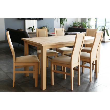 Esszimmerstuhl ZOE Buche/cremefarben