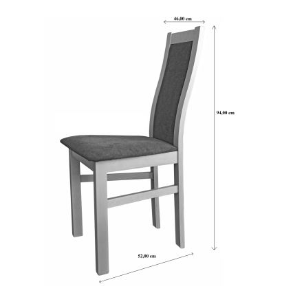 Esszimmerstuhl ZOE Buche/dunkelbraun
