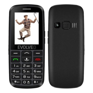Evolveo - EasyPhone EG, 4G-Mobiltelefon für Senioren, schwarz