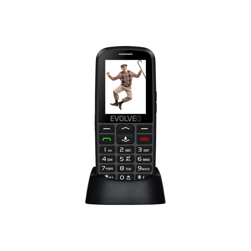 Evolveo - EasyPhone EG 4G Seniorenhandy, schwarz