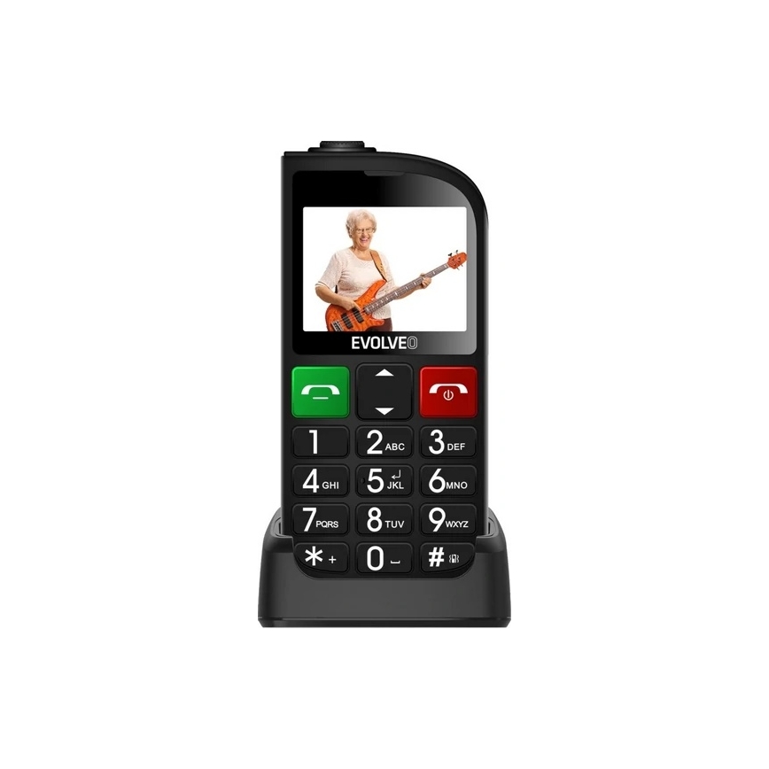 Evolveo - EasyPhone FL, Seniorenhandy, schwarz