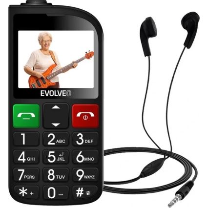 Evolveo - EasyPhone FL, Seniorenhandy, schwarz