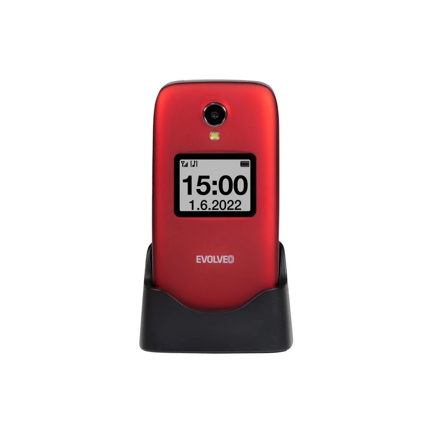 Evolveo - EasyPhone FS Klapphandy für Senioren 2.8 rot