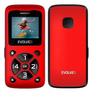 Evolveo - EasyPhone ID Mobiltelefon für Senioren rot