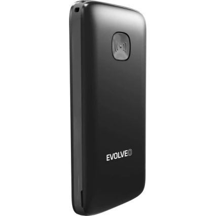 Evolveo - EasyPhone ID, Mobiltelefon für Senioren, schwarz