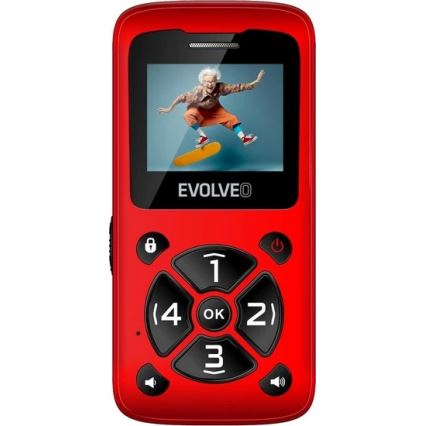 Evolveo - EasyPhone ID, Seniorenhandy, rot