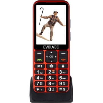 Evolveo - EasyPhone LT, 4G-Mobiltelefon für Senioren, rot