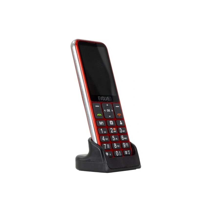 Evolveo - EasyPhone LT, 4G-Mobiltelefon für Senioren, rot