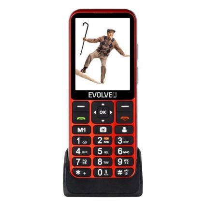 Evolveo - EasyPhone LT, 4G-Seniorenhandy, rot