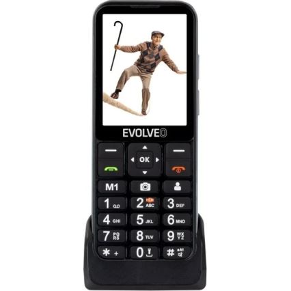 Evolveo - EasyPhone LT 4G Seniorenhandy, Schwarz