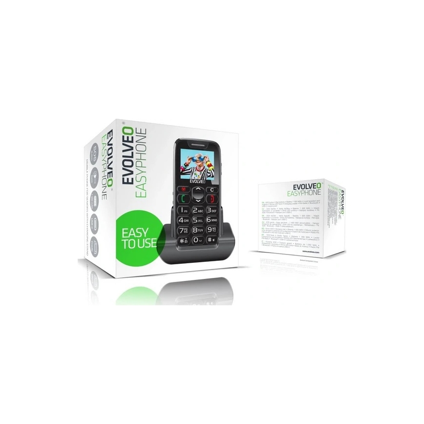 Evolveo - EasyPhone Seniorenhandy, schwarz