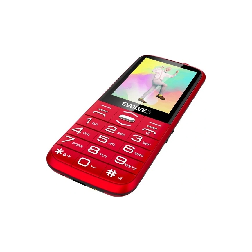 Evolveo - EasyPhone XO Mobiltelefon für Senioren, rot
