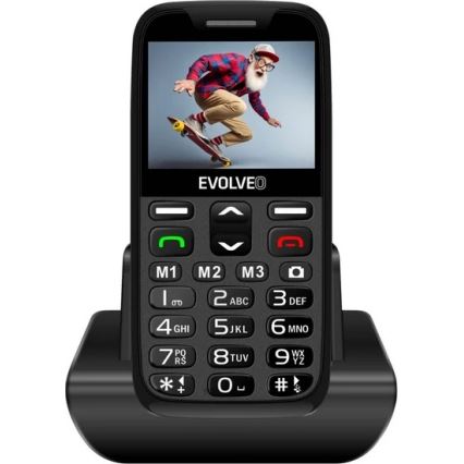 Evolveo - EasyPhone XR, 4G-Mobiltelefon für Senioren, schwarz