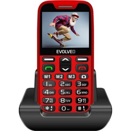 Evolveo - EasyPhone XR, 4G-Seniorenhandy, rot