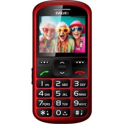 Evolveo - EasyPhone XS Mobiltelefon für Senioren rot