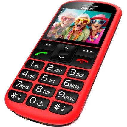 Evolveo - EasyPhone XS Mobiltelefon für Senioren rot