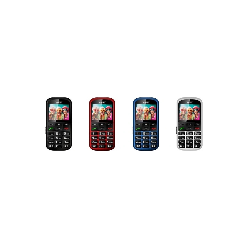 Evolveo - EasyPhone XS Mobiltelefon für Senioren rot