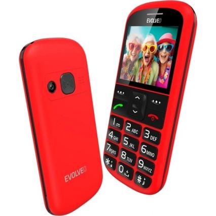 Evolveo - EasyPhone XS Mobiltelefon für Senioren rot