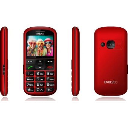 Evolveo - EasyPhone XS Mobiltelefon für Senioren rot