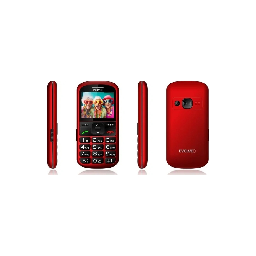Evolveo - EasyPhone XS Mobiltelefon für Senioren rot