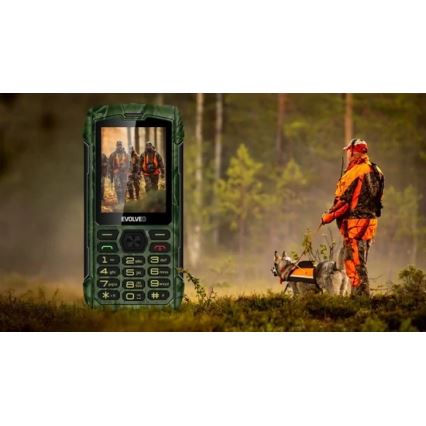 Evolveo - StrongPhone H1 wasserdichtes Dual-SIM-Telefon in Jagdtarnoptik