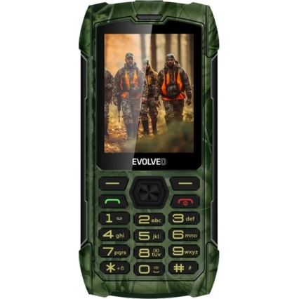 Evolveo - StrongPhone H1 wasserdichtes Dual-SIM-Telefon in Jagdtarnoptik