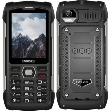 Evolveo - StrongPhone H1, wasserdichtes Dual-SIM-Telefon, schwarz - silber