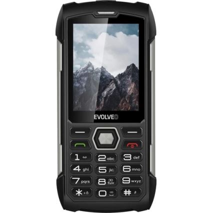 Evolveo - StrongPhone H1, wasserdichtes Dual-SIM-Telefon, schwarz - silber