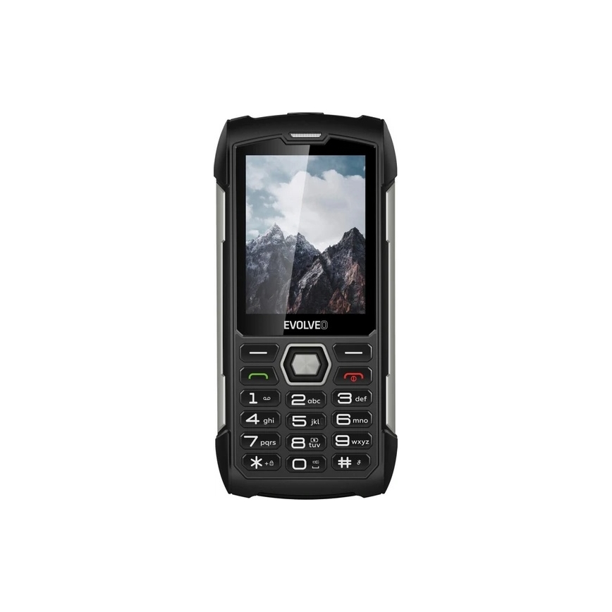 Evolveo - StrongPhone H1, wasserdichtes Dual-SIM-Telefon, schwarz - silber
