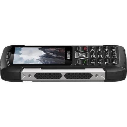 Evolveo - StrongPhone H1, wasserdichtes Dual-SIM-Telefon, schwarz - silber
