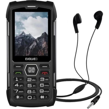 Evolveo - StrongPhone H1 wasserdichtes Dual‑SIM‑Telefon schwarz/grau