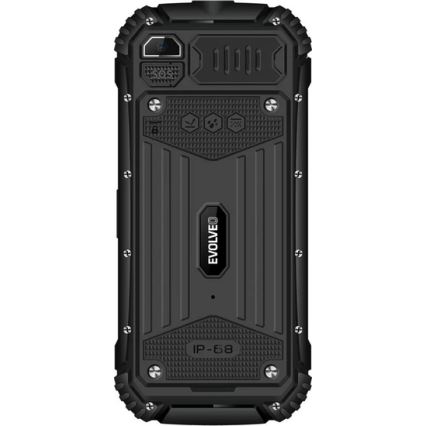 Evolveo - StrongPhone Q1, wasserdichtes Dual-SIM-Telefon, schwarz