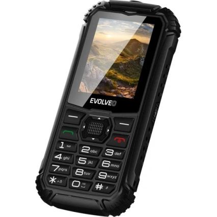 Evolveo - StrongPhone Q1, wasserdichtes Dual-SIM-Telefon, schwarz