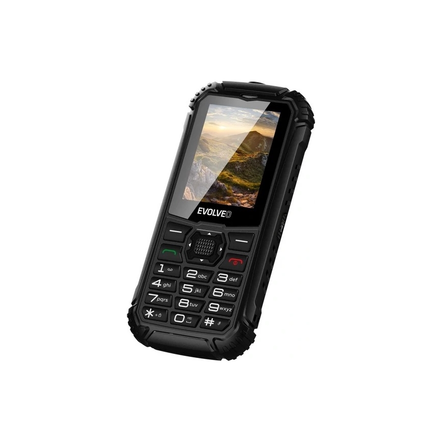 Evolveo - StrongPhone Q1, wasserdichtes Dual-SIM-Telefon, schwarz
