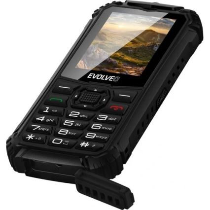 Evolveo - StrongPhone Q1, wasserdichtes Dual-SIM-Telefon, schwarz