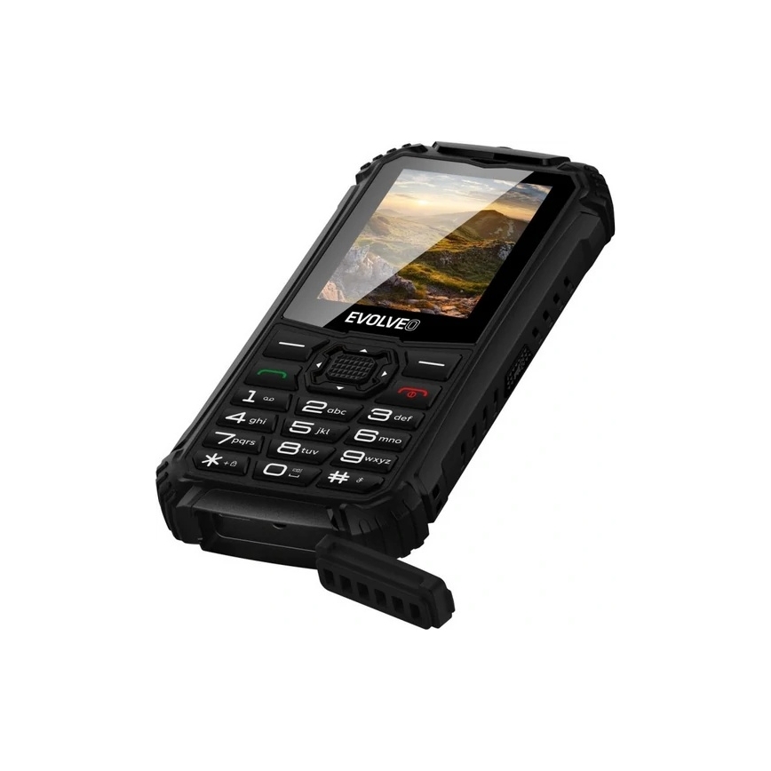 Evolveo - StrongPhone Q1, wasserdichtes Dual-SIM-Telefon, schwarz
