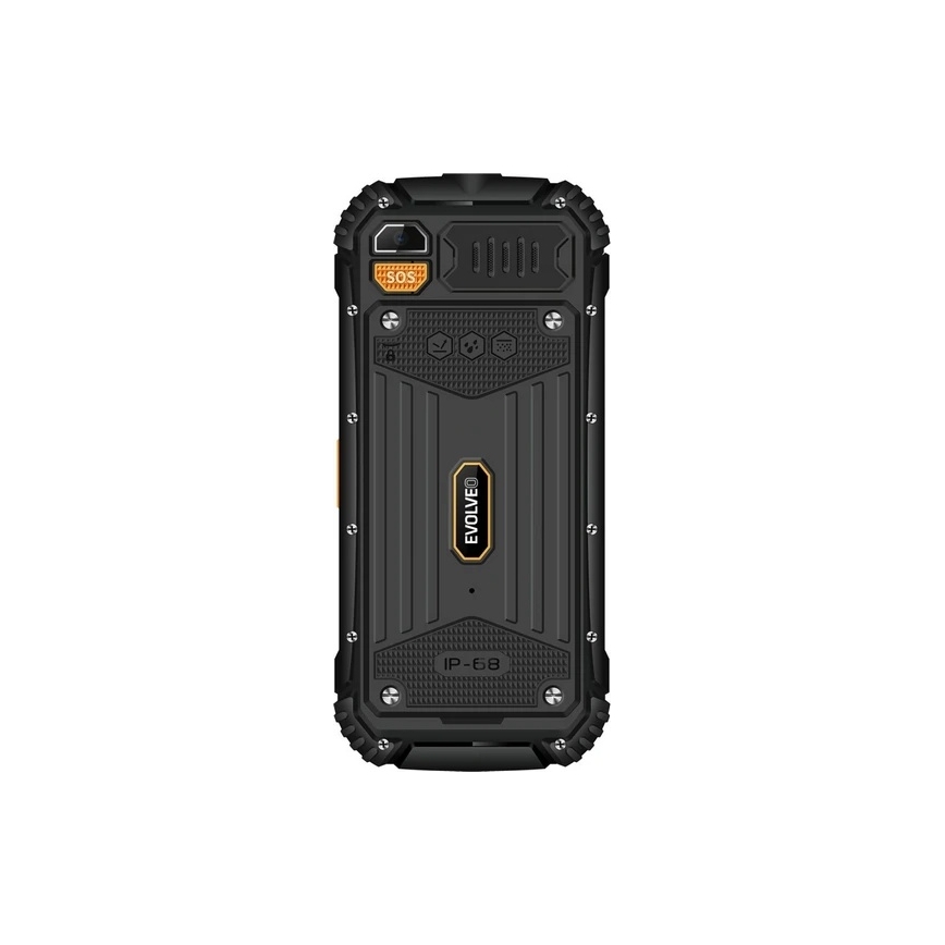 Evolveo - StrongPhone Q1 wasserdichtes Dual-SIM-Telefon schwarz/orange