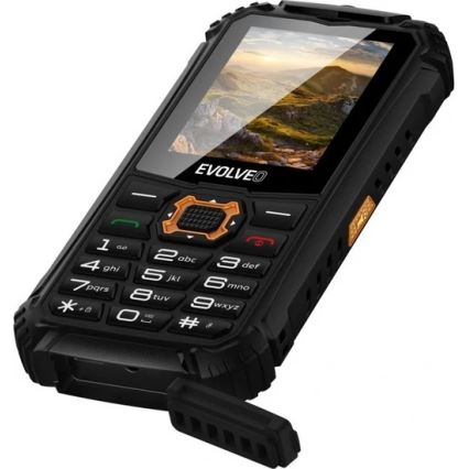 Evolveo - StrongPhone Q1 wasserdichtes Dual-SIM-Telefon schwarz/orange
