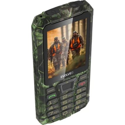 Evolveo - StrongPhone Z6 wasserdichtes Dual-SIM-Handy im Jagdtarn-Design