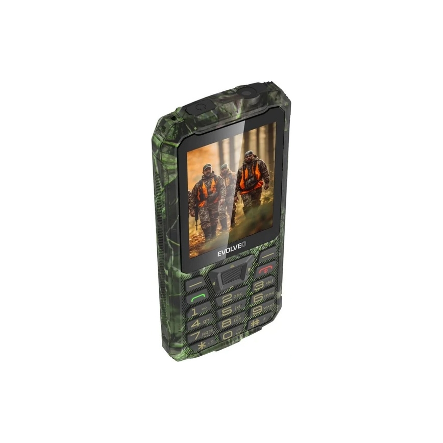 Evolveo - StrongPhone Z6 wasserdichtes Dual-SIM-Handy im Jagdtarn-Design