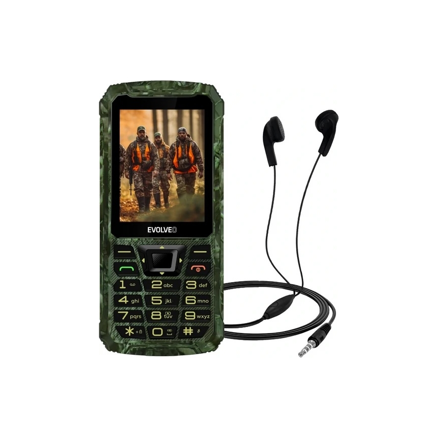 Evolveo - StrongPhone Z6 wasserdichtes Dual-SIM-Handy im Jagdtarn-Design