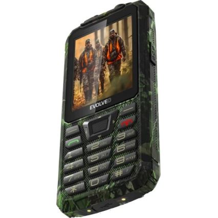 Evolveo - StrongPhone Z6, wasserdichtes Dual-SIM-Telefon in Jagdtarnung